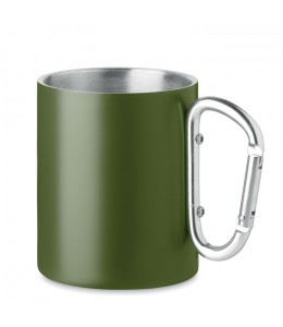 TRUMBA metalinis puodelis su karabinu - rankena, 300 ml