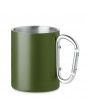 TRUMBA metalinis puodelis su karabinu - rankena, 300 ml
