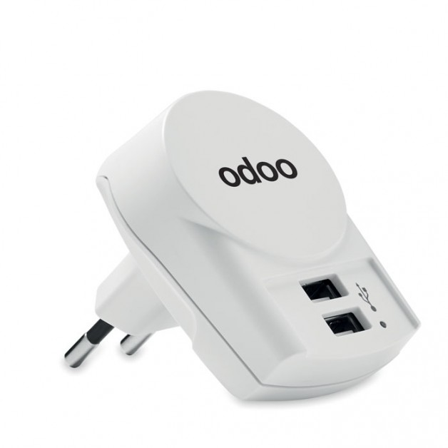 EURO USB CHARGER 2XA Skross Euro USB Charger (2xA), kelioninis adapteris