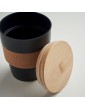 GALAO puodelis iš perdirbto PP su kamštinės medžiagos apsauga nuo šilumos, 300 ml