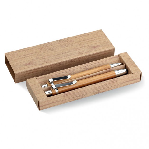 BAMBOOSET bambukinis tušinuko ir pieštuko rinkinys