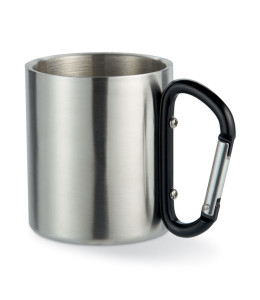 TRUMBO metalinis puodelis su karabino rankena