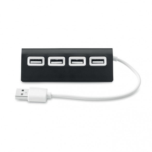 ALUHUB USB šakotuvas su 4 jungtimis