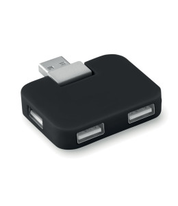 SQUARE USB šakotuvas su 4 jungtimis