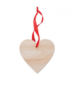 WOOHEART medinė dekoracija - širdelės formos, kalėdinė dekoracija