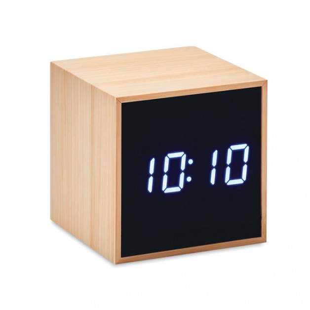 MARA CLOCK bambukinis LED laikrodis