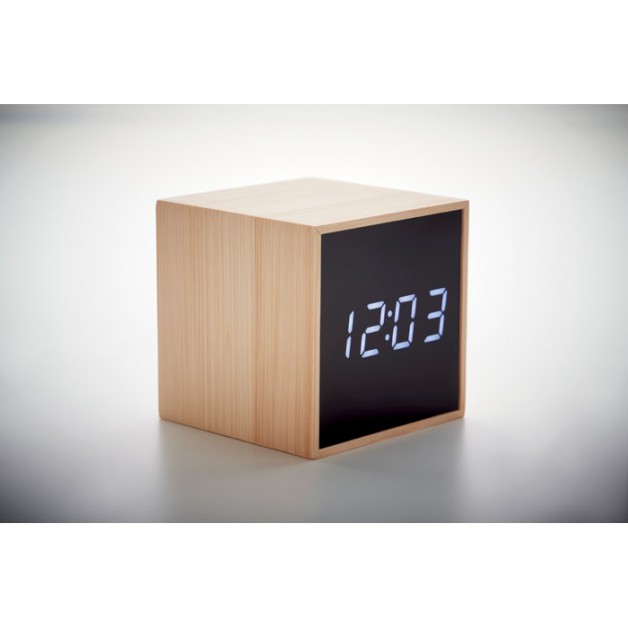 MARA CLOCK bambukinis LED laikrodis
