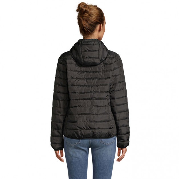 STREAM HOODED moteriška dygsniuota striukė