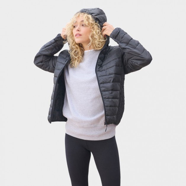 STREAM HOODED moteriška dygsniuota striukė