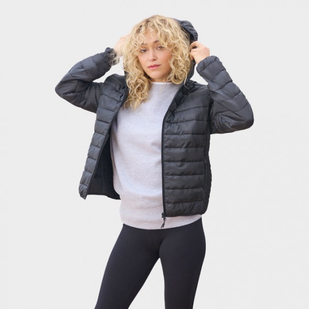 STREAM HOODED moteriška dygsniuota striukė
