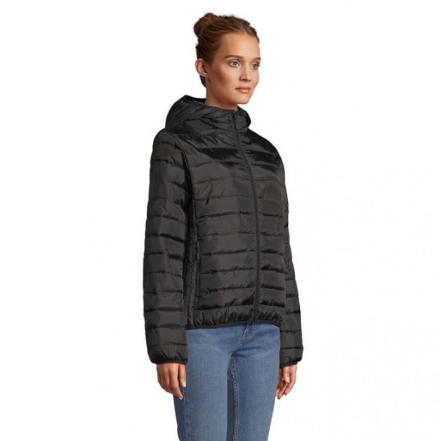 STREAM HOODED moteriška dygsniuota striukė