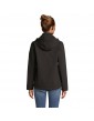 RACE moteriška softshell striukė su gobtuvu, 280 g/m²