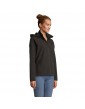 RACE moteriška softshell striukė su gobtuvu, 280 g/m²