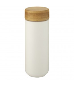 Lumi keramikinis kelioninis puodelis su bambukiniu dangteliu, 300 ml
