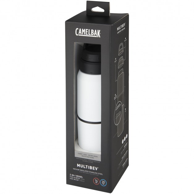 MultiBev vakuuminė, šilumą izoliuojanti gertuvė iš nerūdijančio plieno 500 ml ir 350 ml puodelis