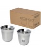 Duo nerūdijančio plieno espresso puodeliai, 80 ml
