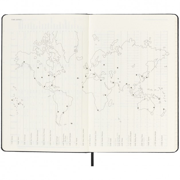 Moleskin 12M kasdienė planuotė-užrašinė kietu viršeliu L dydis