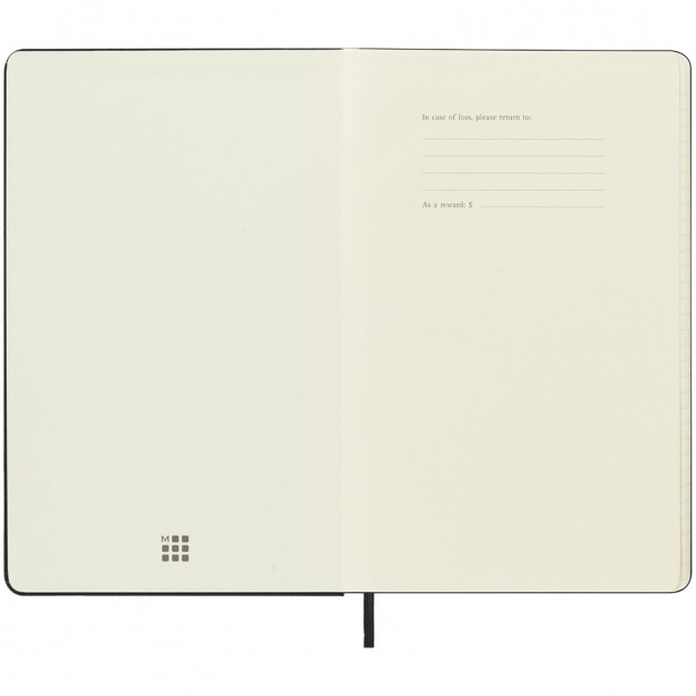 Moleskin 12M kasdienė planuotė-užrašinė kietu viršeliu L dydis