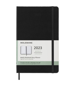Moleskin 12M savaitės planuotė-užrašinė kietu viršeliu L dydis