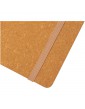 Recycled Leather užrašinė su perdirbtos odos viršeliu ir su GRS sertifikuoto perdirbto popieriaus