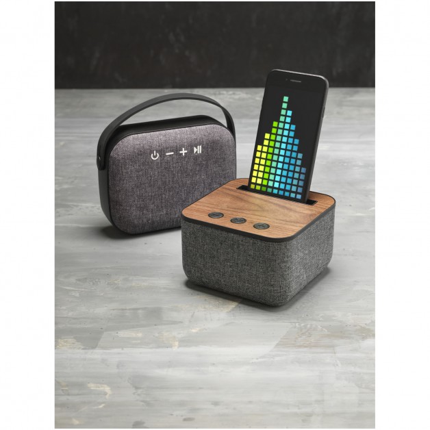 Shae su medžiagine ir medine detale Bluetooth® belaidė garso kolonėlė