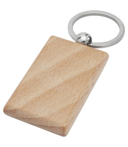 Gian kvadratinis raktų pakabukas iš buko medienos