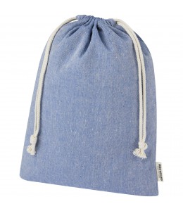 Pheebs 150 gm² GRS perdirbtos medvilnės dovanų maišelis, didelis, 4L