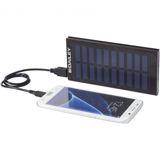 Stellar 8000 mAh išorinė baterija (power bank įkroviklis) su saulės baterijos panele