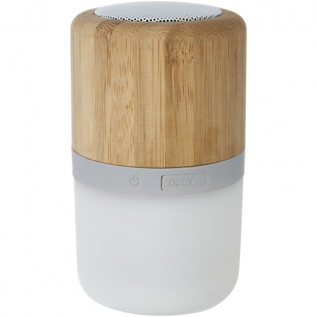 Aurea bambukinė Bluetooth® belaidė garso kolonėlė su šviesele