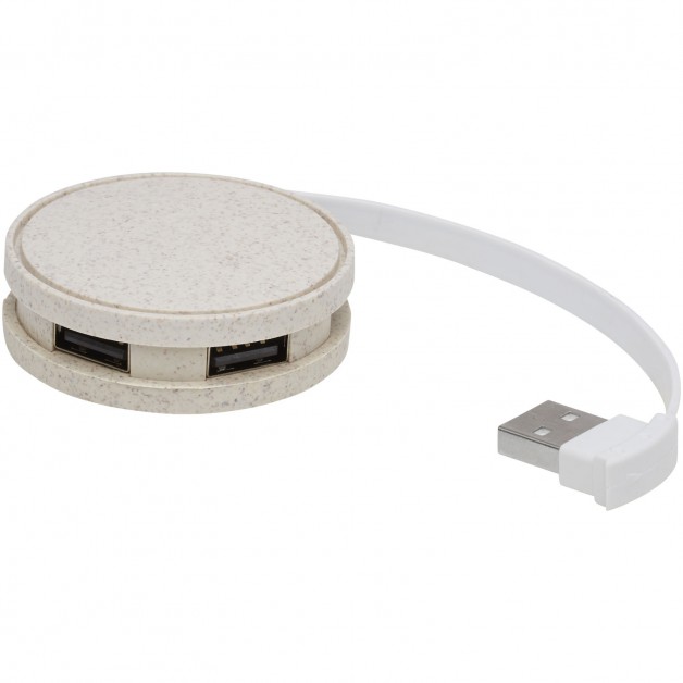Kenzu USB šakotuvas iš kviečių šiaudų pluošto plastiko