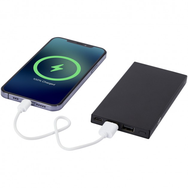 CONNECT RCS perdirbto aliuminio 5000 mAh išorinė baterija (power bank įkroviklis)