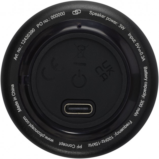 Rise Bluetooth® mini 3W maža belaidė garso kolonėlė iš RCS sertifikuoto, perdirbto aliuminio