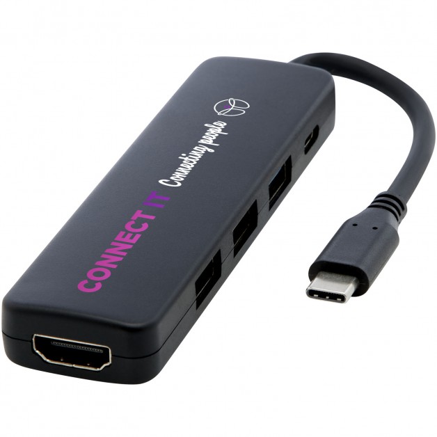 Loop RCS perdirbto plastiko multimedijos adapteris USB 2.0-3.0 su HDMI jungtis