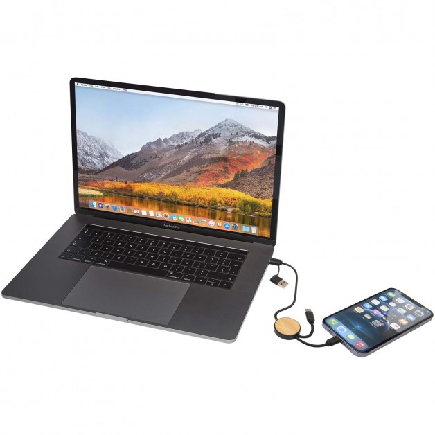 Chechia 5 in 1 duomenų perdavimo ir 27 W greito įkrovimo laidas (30 cm)