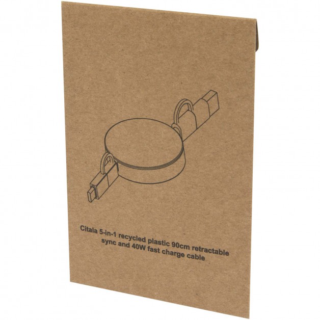 Citala 5 in 1 ištraukiamas duomenų sinchronizavimo ir 40 W greitojo įkrovimo laidas