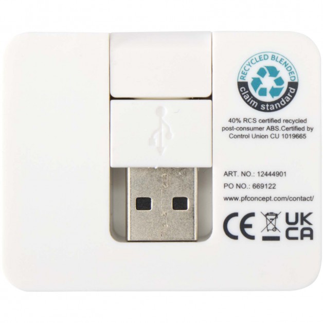 Gaia 4 jungčių USB šakotuvas su USB-A ir Type-C jungtimis
