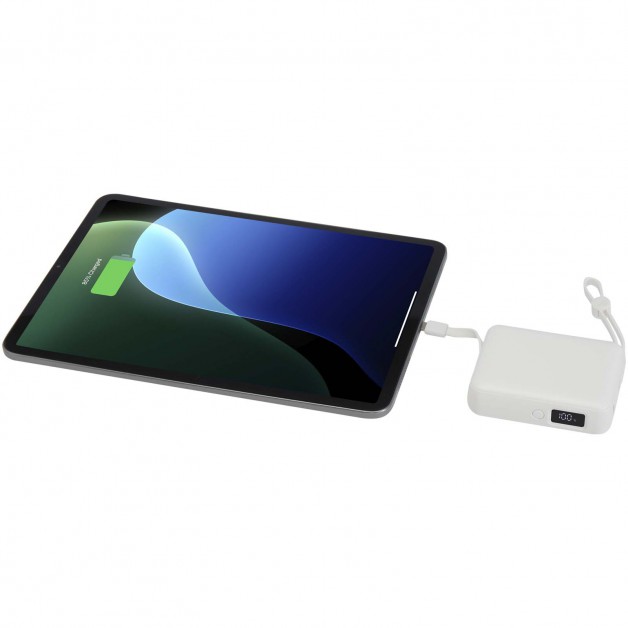 Acrux planšetės 10 000 mAh perdirbto plastiko išorinė baterija (power bank įkroviklis), 35W Acrux planšetės 10 000 mAh perdirbto plastiko išorinė baterija (power bank įkroviklis), 35W