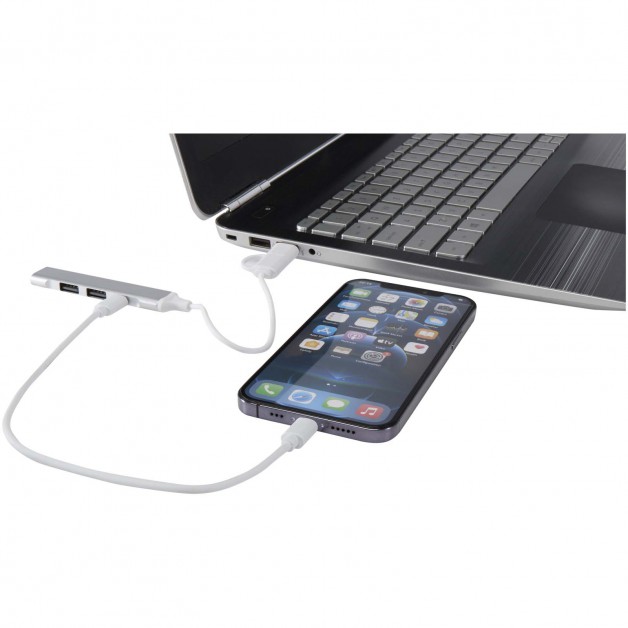 Alkaid USB‑A ir USB‑C šakotuvas su dviguba įvestimi