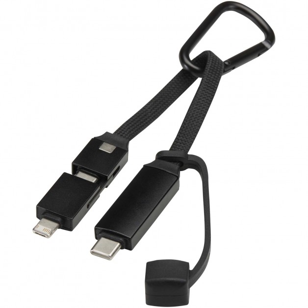 Algieba 65W 3-in-1 perdirbto aliuminio laidas su karabinu