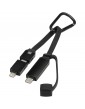 Algieba 65W 3-in-1 perdirbto aliuminio laidas su karabinu