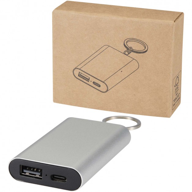 ARCTURUS 2000 mAh iš perdirbto aliuminio išorinė baterija(power bank įkroviklis)