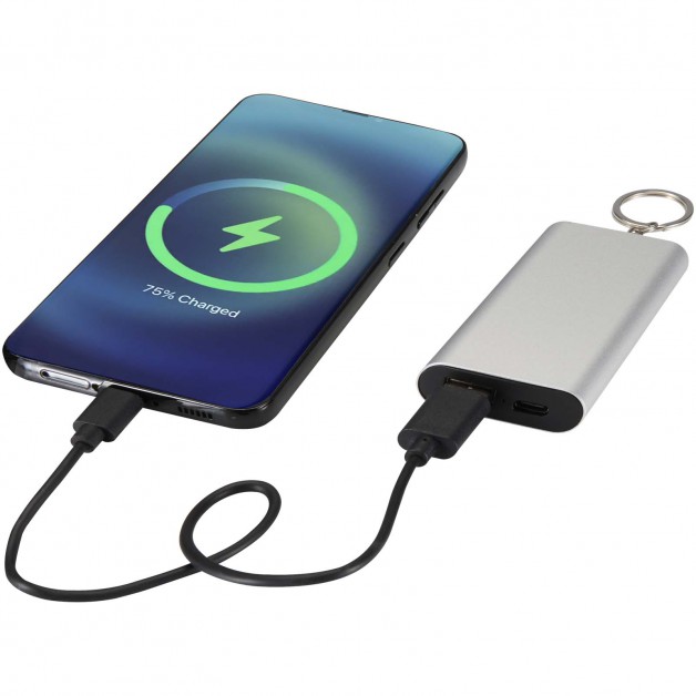 ARCTURUS 2000 mAh iš perdirbto aliuminio išorinė baterija(power bank įkroviklis)