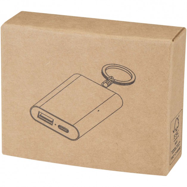 ARCTURUS 2000 mAh iš perdirbto aliuminio išorinė baterija(power bank įkroviklis)