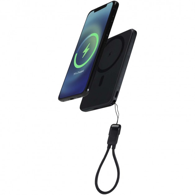 SMART 5000 mAh perdirbto plastiko magnetinė išorinė baterija (power bank įkroviklis) SMART 5000 mAh perdirbto plastiko magnetinė išorinė baterija (power bank įkroviklis)
