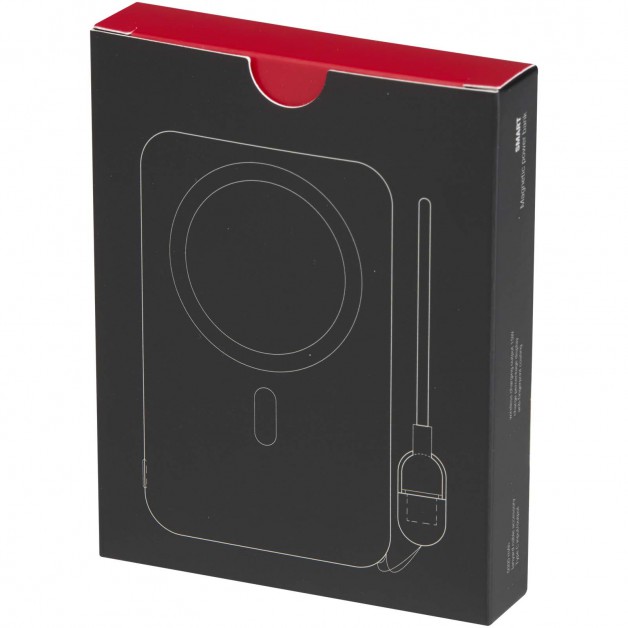 SMART 5000 mAh perdirbto plastiko magnetinė išorinė baterija (power bank įkroviklis) SMART 5000 mAh perdirbto plastiko magnetinė išorinė baterija (power bank įkroviklis)