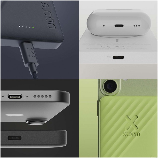 XTORM GO2 5000 mAh belaidė išorinė baterija (power bank įkroviklis), 15W