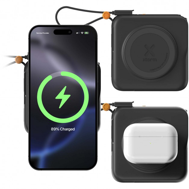 XTORM TRAVELPRO 3in1 10 000 mAh išorinė baterija (power bank įkroviklis), 30W