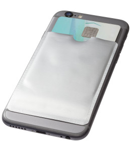 Exeter kortelės dėklas su RFID apsauga tvirtinamas ant mobiliojo nugarėlės