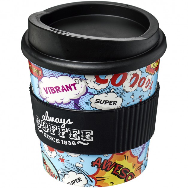 Brite-Americano® Primo 250 ml kelioninis puodelis su silikoniniu laikikliu nuo šilumos