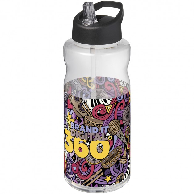 H2O Active® Big Base didelės sportinė gertuvė su šiaudeliu, 1 litras